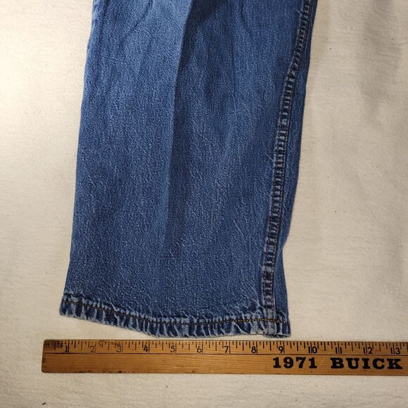 Vtg Levis Jeans Mens Sz 42X29 Blue Comfort Fit Retro Workwear Y2K Utility Work - Picture 8 of 16